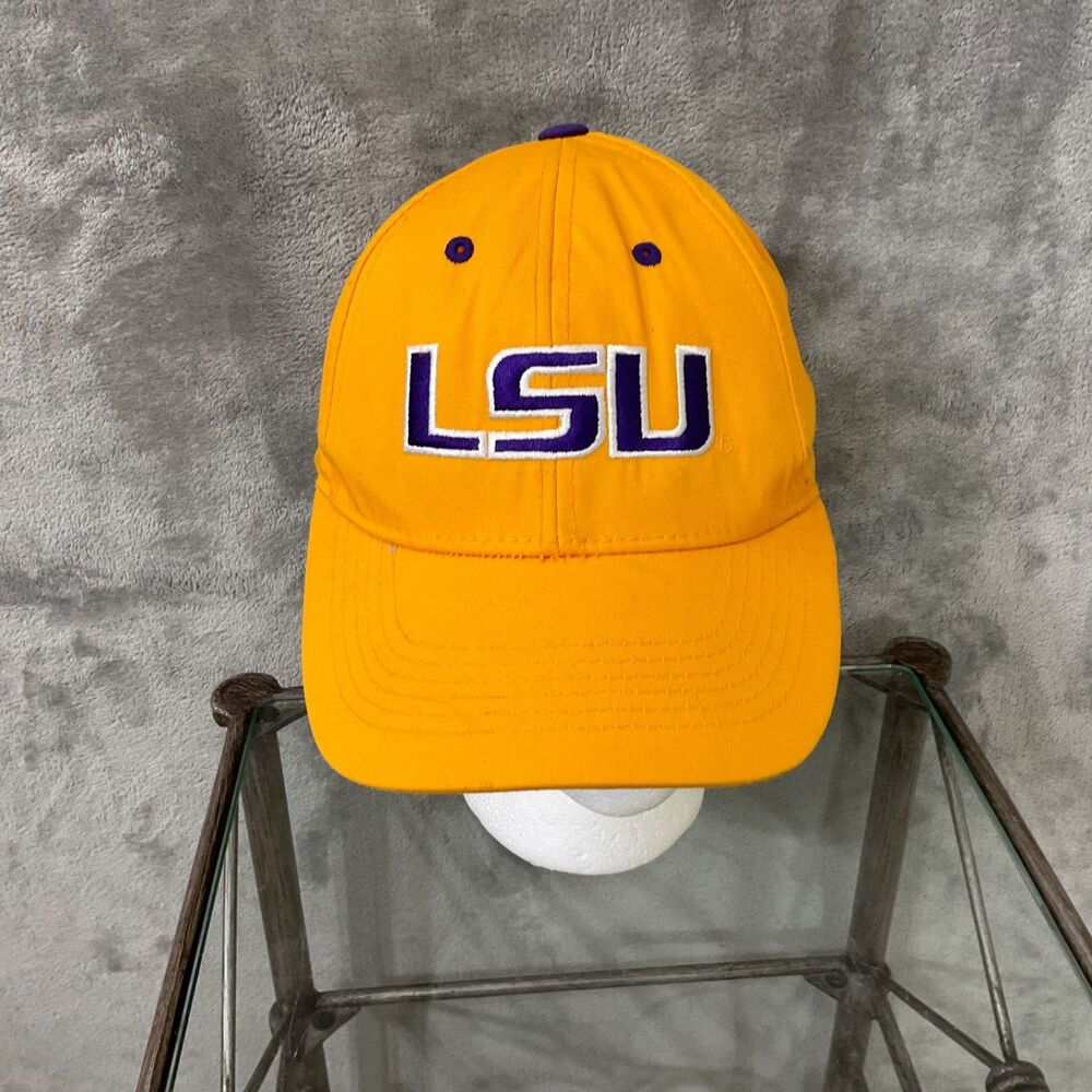 LSU Tigers Gold embroidered Adj. Baseball Cap Hat